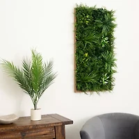 Nearly Natural 20in. X 20in. Green Costa Rican Forest Wall Panel Artificial Plant
