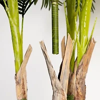 Nearly Natural 9.5ft. Green Areca Palm Indoor Artificial Tree