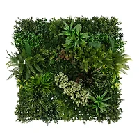 Nearly Natural 40in. X 40in. Green Amazon Rainforest Wall Panel Artificial Plant