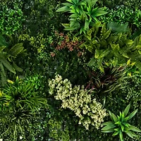 Nearly Natural 40in. X 40in. Green Amazon Rainforest Wall Panel Artificial Plant