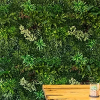 Nearly Natural 40in. X 40in. Green Amazon Rainforest Wall Panel Artificial Plant