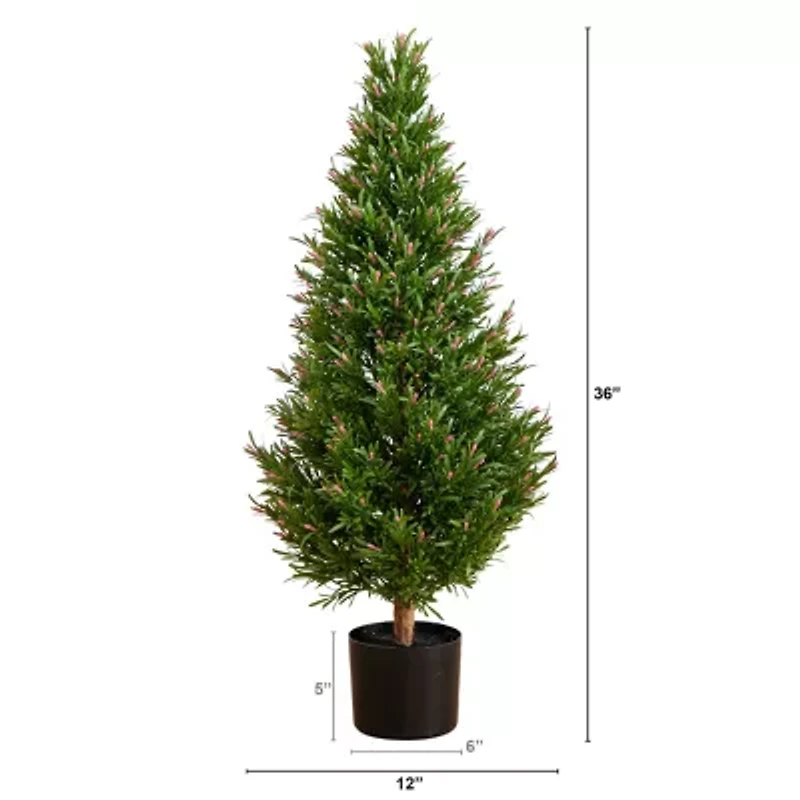 Nearly Natural 3ft. Green Rosemary Topiary