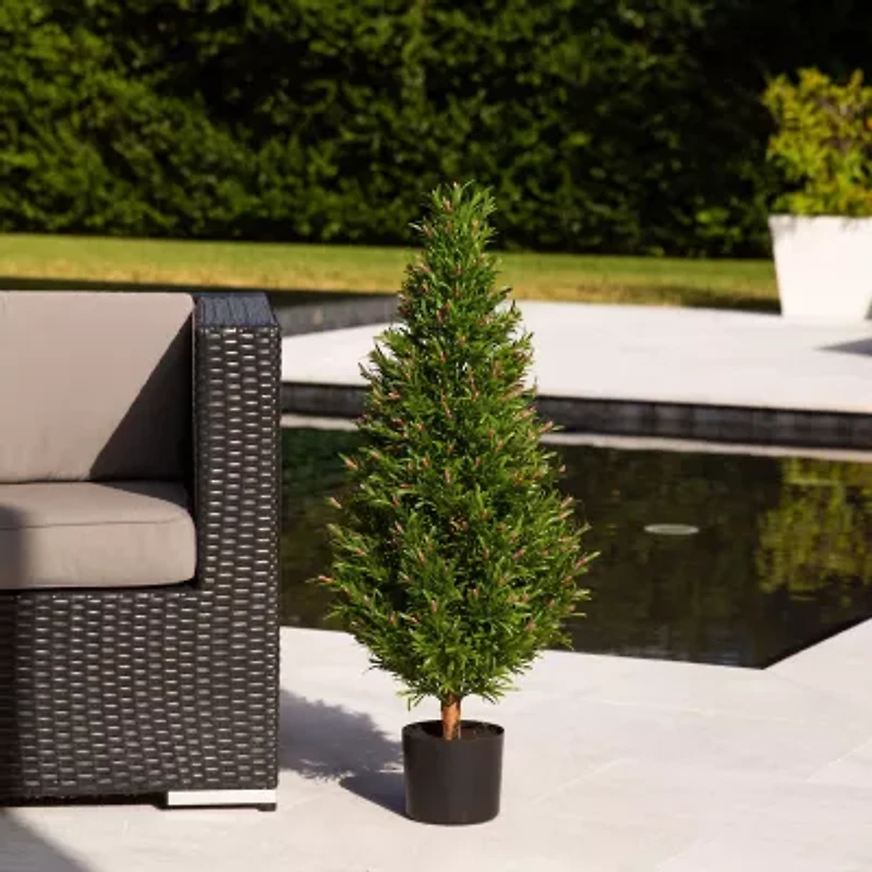 Nearly Natural 3ft. Green Rosemary Topiary