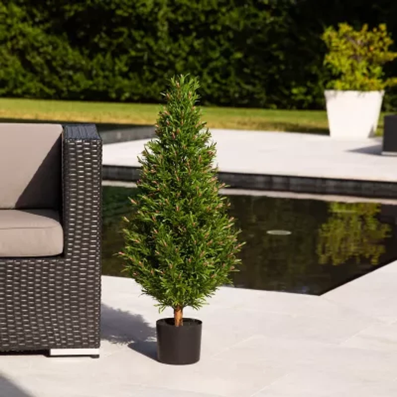Nearly Natural 3ft. Green Rosemary Topiary
