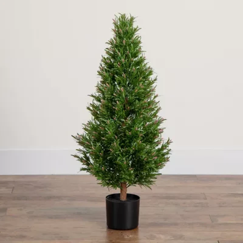 Nearly Natural 3ft. Green Rosemary Topiary