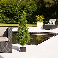 Nearly Natural 4ft. Green Rosemary Topiary