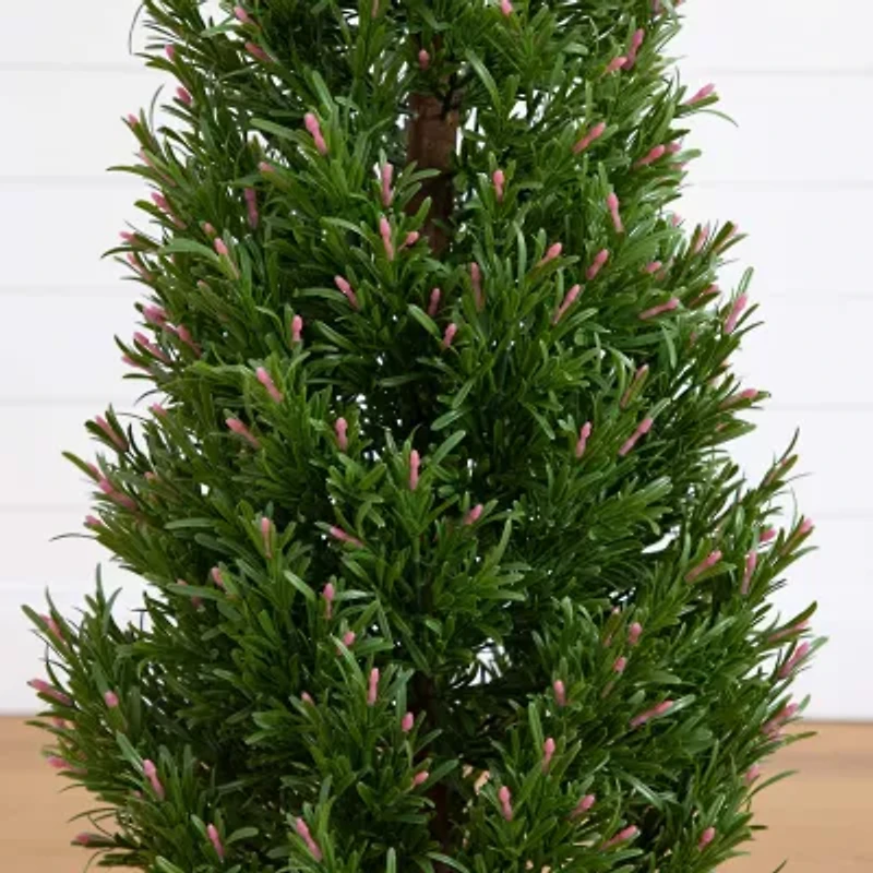 Nearly Natural 4ft. Green Rosemary Topiary