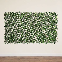 Nearly Natural 40in X 80in. Green Gardenia Expandable Privacy Fence Screen Artificial Plant