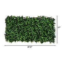 Nearly Natural 40in X 80in. Green Gardenia Expandable Privacy Fence Screen Artificial Plant