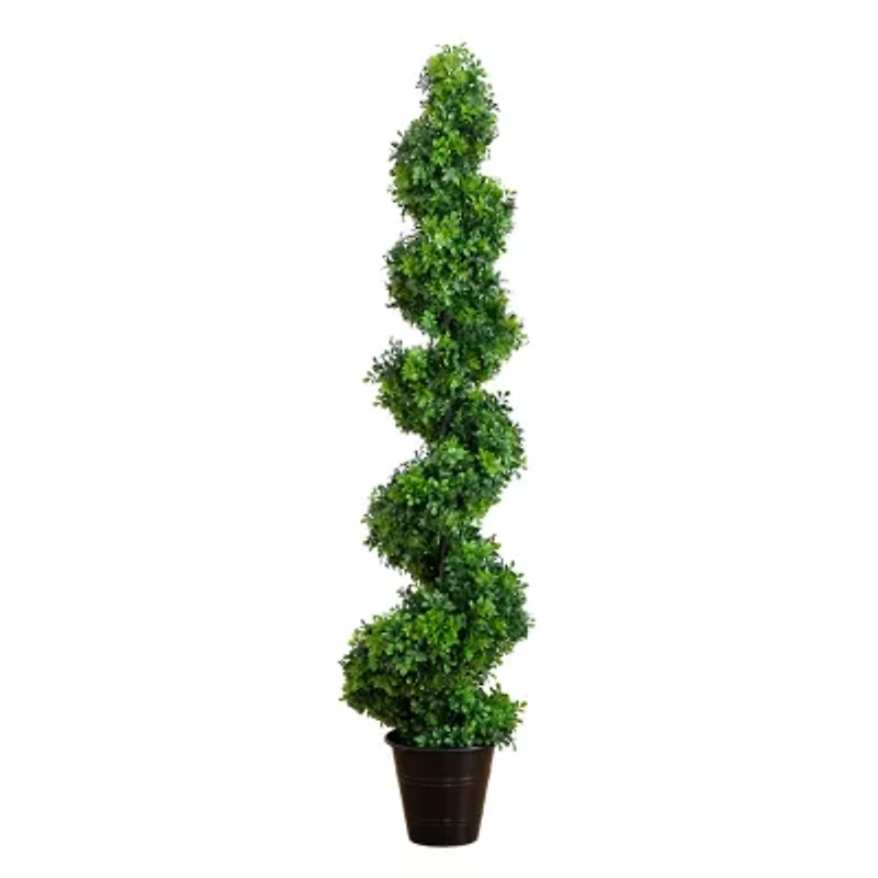 Nearly Natural 5ft. Green Boxwood Topiary