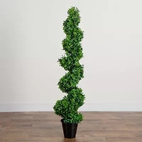 Nearly Natural 5ft. Green Boxwood Topiary