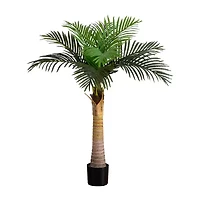 Nearly Natural 4ft. Green Coconut Palm Artificial Tree