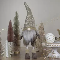 Northlight Standing Swaying Figure - 22in - Beige Christmas Gnome