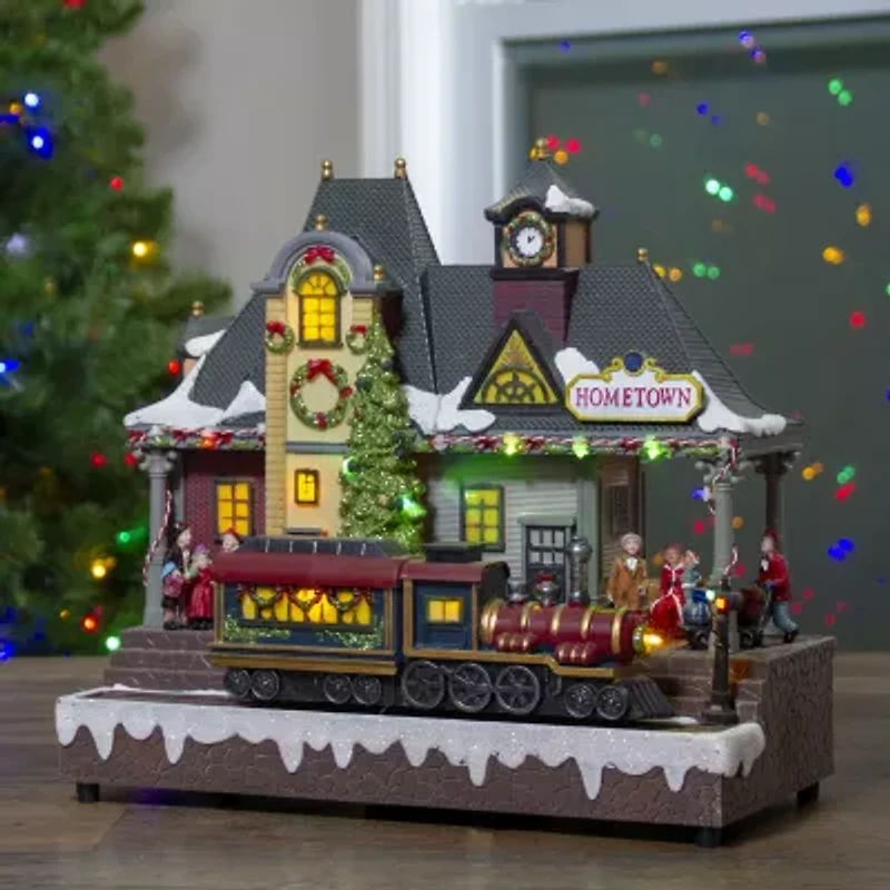 Northlight Led Lighted And Musical - 13in Plays Music Christmas Village