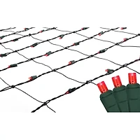 Northlight 4ft X 6ft Red Led Wide Angle - Green Wire Net Lights