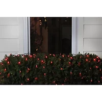 Northlight 4ft X 6ft Red Led Wide Angle - Green Wire Net Lights
