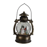 Northlight Led Lighted Snowman And Trees Lantern - 8in Decorative Lantern