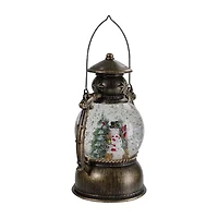 Northlight Led Lighted Snowman And Trees Lantern - 8in Decorative Lantern