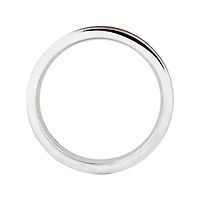 Personally Stackable Sterling Silver Red Enamel Stackable Ring