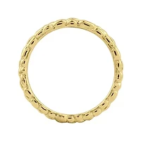 Personally Stackable 18K Yellow Gold Over Sterling Silver 1.5mm Twisted Ring