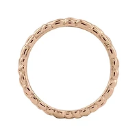 Personally Stackable 18K Rose Gold Over Sterling Silver 1.5mm Twisted Ring
