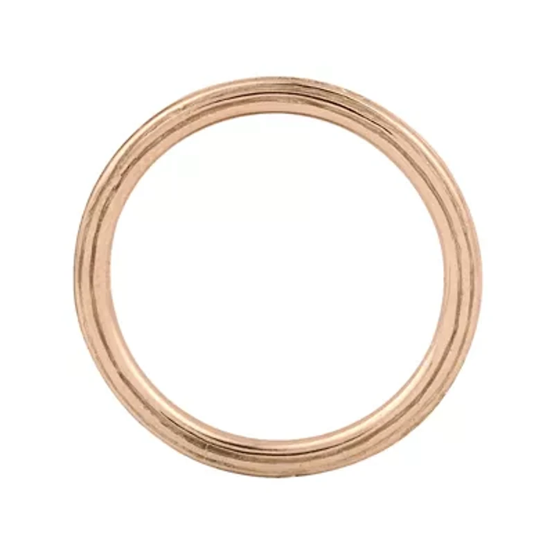 Personally Stackable 18K Rose Gold Over Sterling Silver Stackable 1.5mm Step-Dow