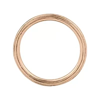 Personally Stackable 18K Rose Gold Over Sterling Silver Stackable 1.5mm Step-Dow