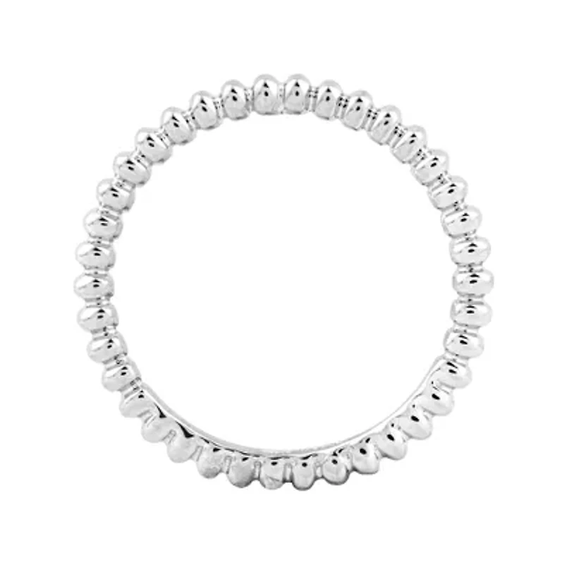 Personally Stackable Sterling Silver Stackable 1.5mm Beaded Ring