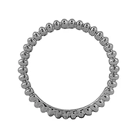 Personally Stackable Black Sterling Silver 1.5mm Beaded Ring