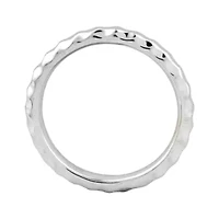 Personally Stackable Sterling Silver 3.5mm Hammered Ring