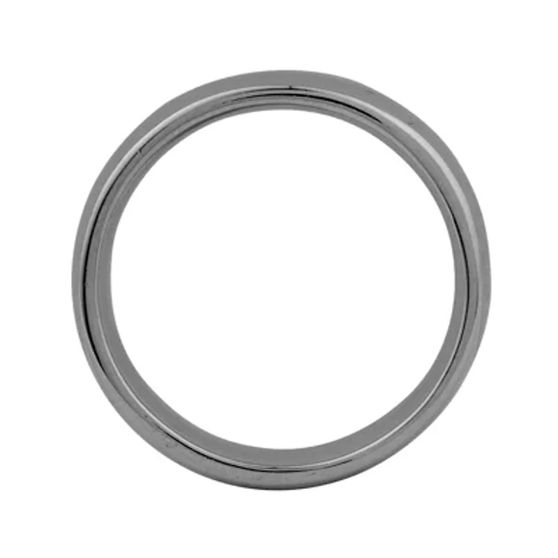 Personally Stackable Black Sterling Silver Stackable 3.5mm Rounded Ring