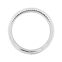 Personally Stackable Sterling Silver Stackable 1.5mm Milgrain-Edge Band Ring
