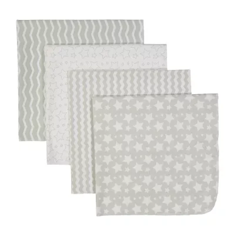 3 Stories Trading Company Baby Striped Blanket And 4 Receiving Blankets