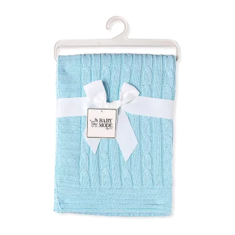 3 Stories Trading Company Baby Cable Knit Gift Set 2-pc. Blanket