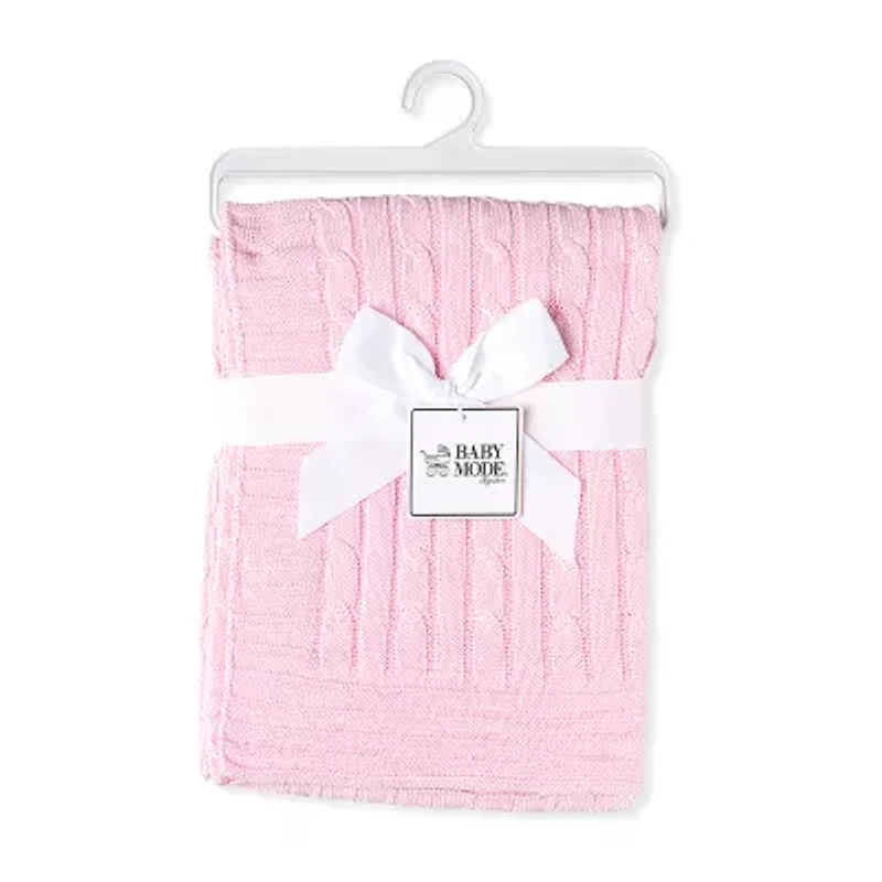 3 Stories Trading Company Baby Cable Knit Gift Set 2-pc. Blanket