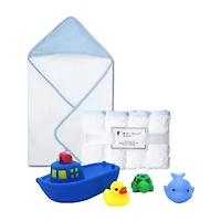 3 Stories Trading Company Baby Bath Towel And Washcloths With Toys 9-pc.