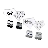 3 Stories Trading Company Baby Girls Bibs And Socks Set 8-pc.