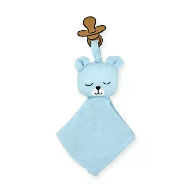 3 Stories Trading Company Baby Muslin Pacifier Keeper With Plush Nunu 2-pc.