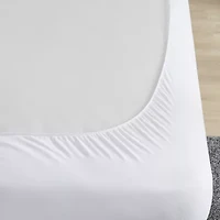 Sleep Philosophy All Natural Cotton Percale Quilted Mattress Pad with Spandex Snug-on Slip Fit Skirt