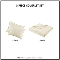 Madison Park Velvet Touch 3-pc. Coverlet Set
