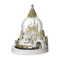 Roman 11in Lighted Musical Dome Plays Music Christmas Tabletop Decor