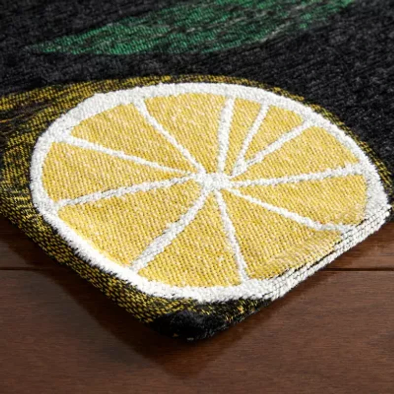 Town And Country Livie Floral Washable 24" X 72" Indoor Rectangular Runner