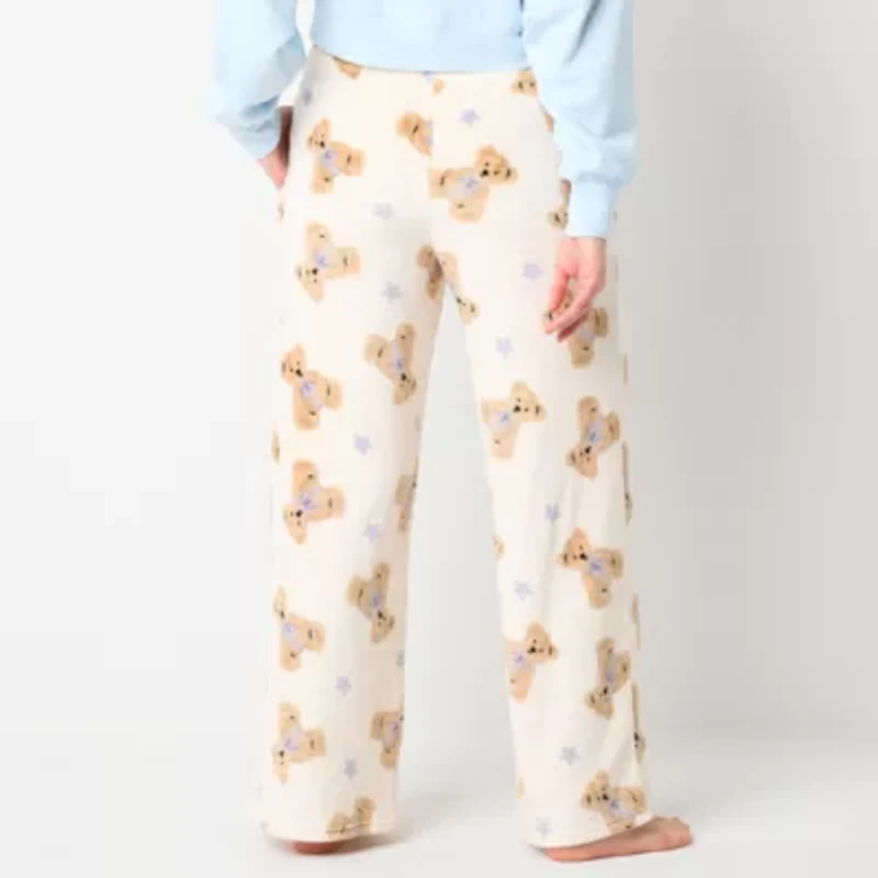 Arizona Body Womens Fleece Juniors Pajama Pants