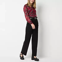 by&by Womens Wide Leg High Rise Juniors Trouser