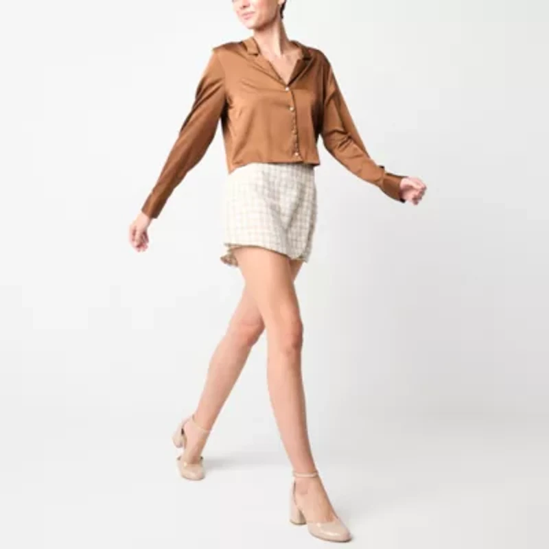 by&by Womens High Rise Juniors Skort