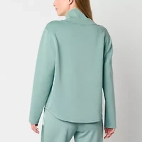 Stylus Womens Funnel Neck Long Sleeve Sweatshirt