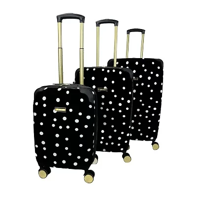 Jenni Chan Polka Dot 3-pc. Hardside Luggage Set