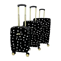 Jenni Chan Polka Dot 3-pc. Hardside Luggage Set