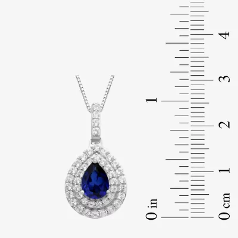 Gemstone Sterling Silver 2-Pc Pear Jewelry Set