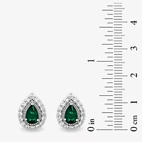Gemstone Sterling Silver 2-Pc Pear Jewelry Set